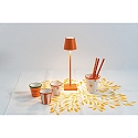 Zafferano Batteri bordlampe POLDINA MICRO IP65, orange d�mpbar
