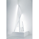 Zafferano LED Lampe PENCIL MODULO LUCE M, 98cm, IP65, med ber�ringsd�mper, hvid