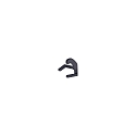 Tilbeh�r til PENCIL MODULO LUCE Fastholdelsesclips 2, s�t med 2, m�rk gr�