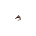 Tilbeh�r til PENCIL MODULO LUCE Fastholdelsesclips 2, s�t med 2, Corten