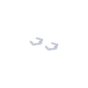 Tilbeh�r til PENCIL MODULO LUCE Fastholdelsesclips 1, s�t med 2, hvid