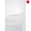 Zafferano Accessory for PENCIL MODULO LUCE Table brackets, set of 2, transparent
