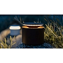 Zafferano Batteri bordlampe PUSH-UP TAVOLO PRO cylindrisk, justerbar, med diffuser IP54, hvid, lakeret d�mpbar
