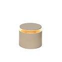 Batteri bordlampe PUSH-UP TAVOLO PRO cylindrisk, justerbar, med diffuser IP54, sandy, lakeret d�mpbar