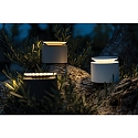 Zafferano Batteri bordlampe PUSH-UP TAVOLO PRO cylindrisk, justerbar, med diffuser IP54, sandy, lakeret d�mpbar