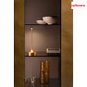 Zafferano battery table lamp PINA TAVOLO PRO IP20, gold leaf, lacquered dimmable