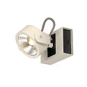 KALU LED 1 Væg- og Loftlampe, 60°, hvid/sort