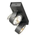 KALU LED 2 Væg- og Loftlampe, 60°, sort