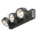 KALU LED 3 Væg- og Loftlampe, 60°, sort