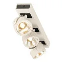 KALU LED 3 Væg- og Loftlampe, 60°, hvid/sort