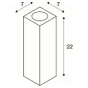 SLV THEO UP/DOWN, QPAR51, Væglampe, max. 2x50W, antracit