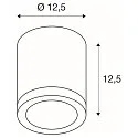 SLV ROX CEILING OUT, QPAR11, Udendørs Loftlampe, alu børstet, maks. 50W, IP44