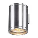 SLV Udendørs VæglampeROX WALL OUT UP/DOWN, QPAR11, maks. 2x50W, alu børstet, IP44