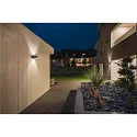 SLV SQUARE TURN, QT14, Udendørs Væglampe, sølvgrå, max. 42W, IP44