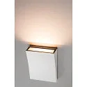 SLV DELWA WIDE LED Udendørs-/Væglampe, 3000K, 100°, IP44, hvid