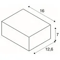SLV LED Væglampe SHELL 30, hvid