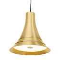 SLV Premium LED Pendant luminaire BATO 35 PD, Ø 35cm, 21W 2500K 1300lm 100°, TRIAC dimmable, brushed brass