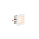 Premium LED Wall recessed luminaire FRAME BASIC HV, 3.1W 2700K 140lm, white