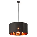 SLV FENDA Lampeskærm, Ø70cm, sort/kobber