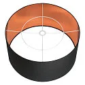 SLV FENDA Lampeskærm, Ø70cm, sort/kobber