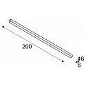 SLV Premium LED Loftlampe Q-LINE CL, für BAP, 200cm, 85W, dæmpbar, sort, 3000K