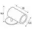 SLV HELIA LED SPOT, Udendørs Downlight, antracit
