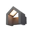 LED Udendørs Væglampe RASCALI WL, 8W 3000K 330lm, IP54, antracit