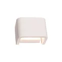 MANA Lampeskærm, Gips, hvid, bredde 13,6cm