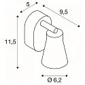 SLV Væg- og Loftlampe AVO QUAD, max. 1x 50W