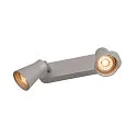 Væg- og Loftlampe AVO TRIPLE, 3-flamme, sølvgrå, 3x GU10 QPAR51 max. 50W