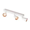 Væg- og Loftlampe AVO TRIPLE, 3-flamme, hvid, GU10 QPAR51, max. 3x 50W