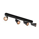 Væg- og Loftlampe AVO QUAD, 4-flamme, sort, GU10 QPAR51, max. 4x 50W