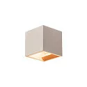 SOLID CUBE Væglampe, QT14, grå