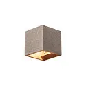 SOLID CUBE Væglampe, QT14, sort sandsten