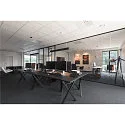 SLV Premium LED Pendant luminaire Q-LINE PD, 100cm, for BAP, 45W, TRIAC dimmable, black, 3000K 2100lm