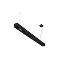 SLV Premium LED Pendant luminaire Q-LINE PD, 100cm, for BAP, 45W, TRIAC dimmable, black, 4000K 2300lm