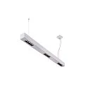 SLV Premium LED Pendant luminaire Q-LINE PD, 100cm, for BAP, 45W, TRIAC dimmable, silver, 4000K 2300 lm