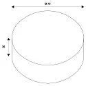 SLV FENDA Lampeskærmafdækning / Diffuser til Pendel/Loftlampe, til Ø 70cm, Akrylglas hvid