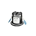 KAMUELA ECO LED Fire-rated Loftindbygningslampe, brandsikkert, 3000K, 38°, sort