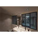 KAMUELA ECO LED Fire-rated Loftindbygningslampe, brandsikkert, 3000K, 38°, sort