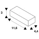 SLV LED netdel, 700mA, 12.6-19.6W, TRIAC dæmpbar inkl. trækaflastning, hvid
