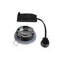 SLV Outdoor Ceiling recessed luminaire DOLIX OUT, GU10, QPAR51, IP65, Ø 68mm, round, chrome