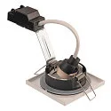 Outdoor Ceiling recessed luminaire DOLIX OUT, GU10, QPAR51, IP65, Ø 68mm, square, white