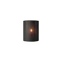 SLV FENDA Wall luminaire textile shade, half, Ø 23cm, black / copper