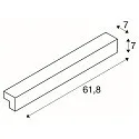 SLV LED Væglampe / Spejllampe L-LINE 60, 10W 3000K 820lm 120°, IP44, hvid