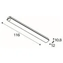 SLV LED Udendørs Væg- og Loftlampe IMPERVA 120, IP66 IK08, 40W 120°, 3000K 4200lm, grå