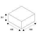 SLV Lamper adapter mekanisk, til S-TRACK 3-faset 230 v skinne, trafik hvid RAL 9016
