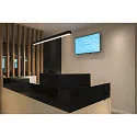 SLV LED Pendel GLENOS, 100cm, UGR, 52W 3000K, matt sort
