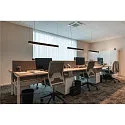 SLV LED Pendel GLENOS, 100cm, UGR, 52W 3000K, matt sort