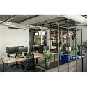 SLV LED Pendel GLENOS, 100cm, UGR, 52W 4000K, matt sort